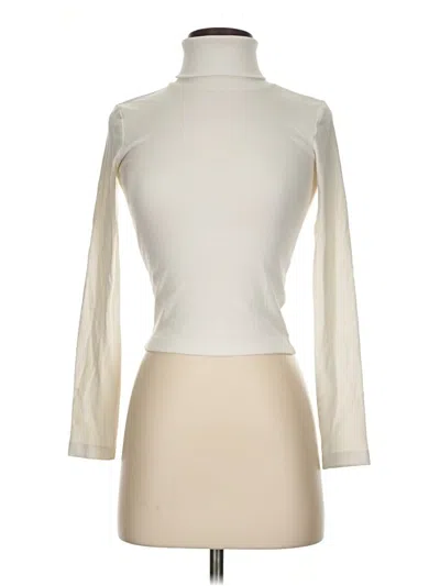Pre-owned Zara Turtleneck Sweater In White