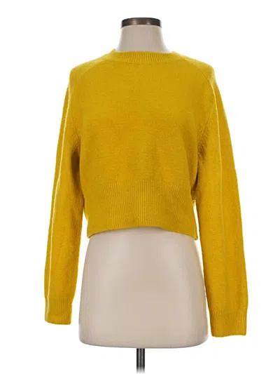 Pre-owned Zara Turtleneck Sweater In Yellow