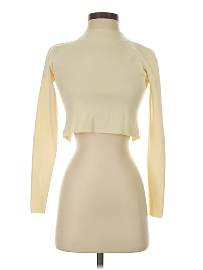 Pre-owned Zara Turtleneck Sweater In Yellow