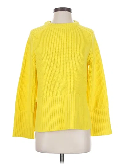 Pre-owned Zara Turtleneck Sweater In Yellow