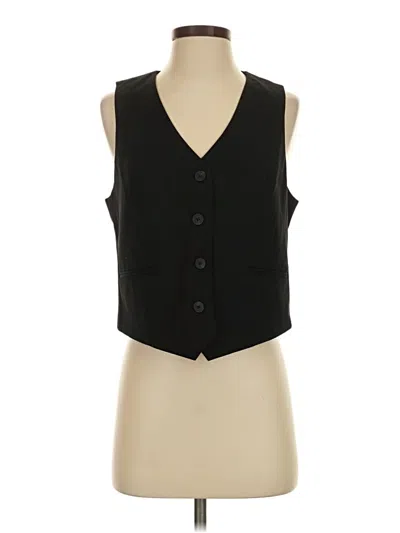 Pre-owned Zara Tuxedo Vest In Black