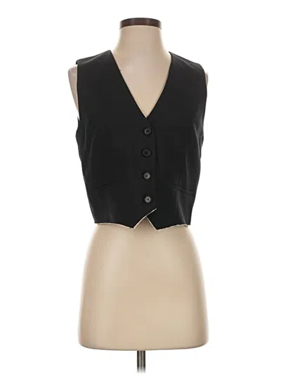 Pre-owned Zara Tuxedo Vest In Black