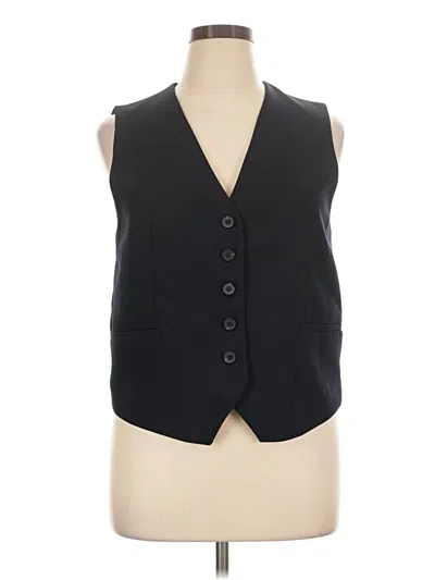 Pre-owned Zara Tuxedo Vest In Black
