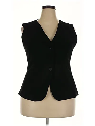 Zara Tuxedo Vest In Black