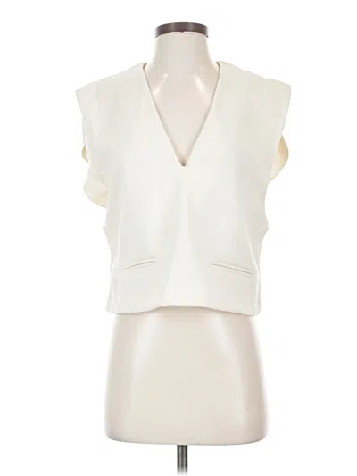 Pre-owned Zara Tuxedo Vest In White