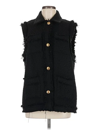 Pre-owned Zara Vest In Black
