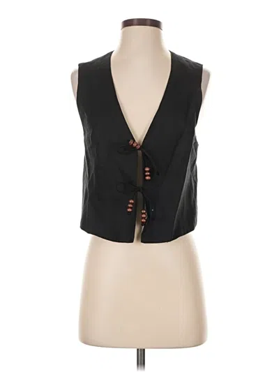 Pre-owned Zara Vest In Black