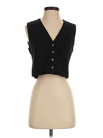 Pre-owned Zara Vest In Black