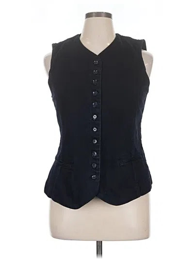 Pre-owned Zara Vest In Blue
