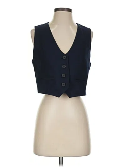 Pre-owned Zara Vest In Blue