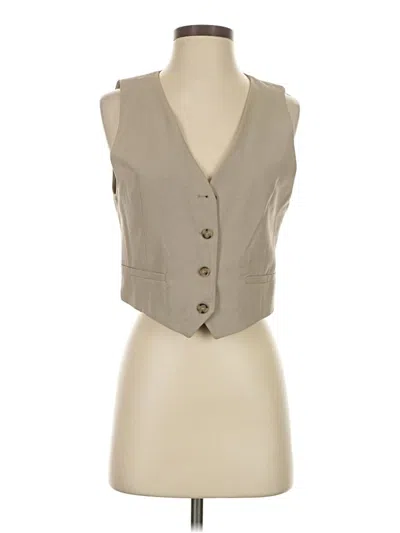 Pre-owned Zara Vest In Brown
