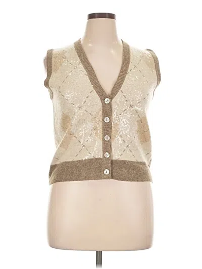 Pre-owned Zara Vest In Gold