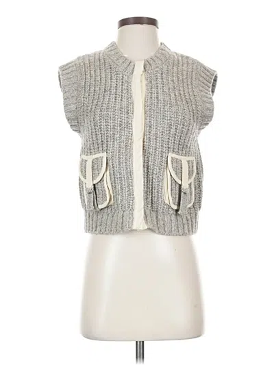 Pre-owned Zara Vest In Gray
