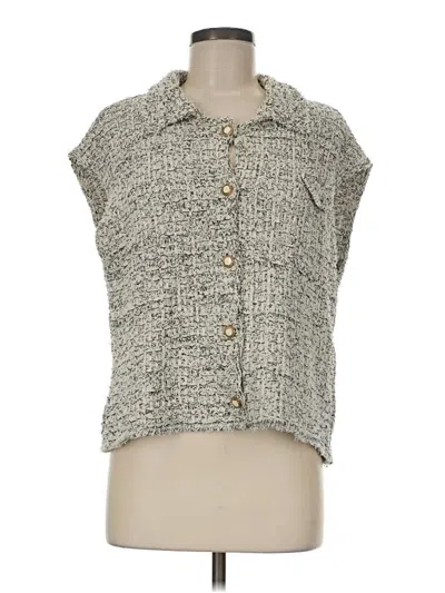 Pre-owned Zara Vest In Gray