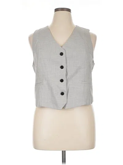 Pre-owned Zara Vest In Gray
