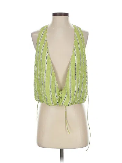 Pre-owned Zara Vest In Green
