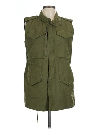 Pre-owned Zara Vest In Green