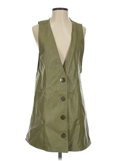 Pre-owned Zara Vest In Green