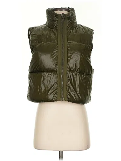 Pre-owned Zara Vest In Green