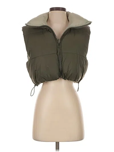 Pre-owned Zara Vest In Green