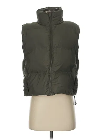 Pre-owned Zara Vest In Green