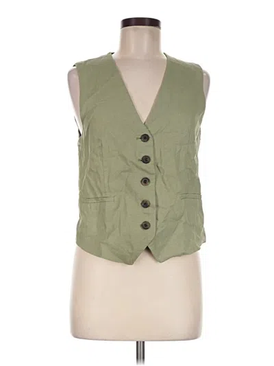 Pre-owned Zara Vest In Green
