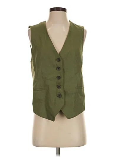 Pre-owned Zara Vest In Green