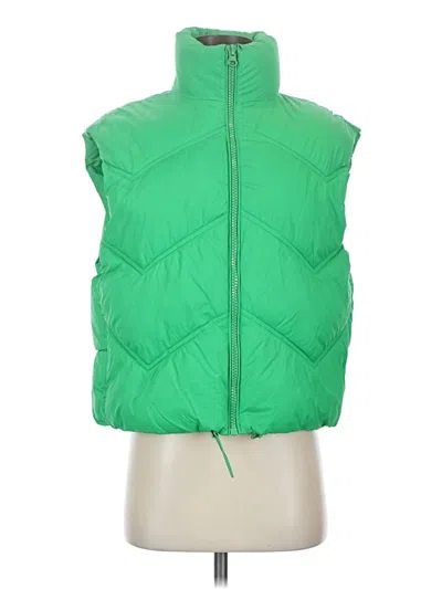 Pre-owned Zara Vest In Green