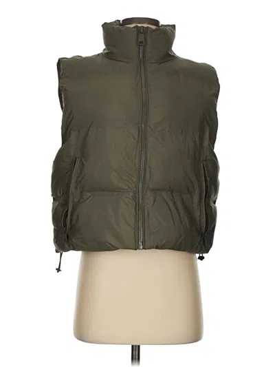 Pre-owned Zara Vest In Green
