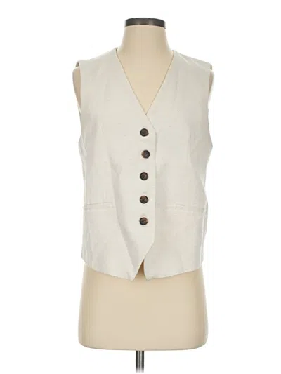 Pre-owned Zara Vest In Ivory