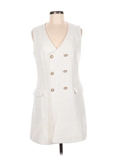 Pre-owned Zara Vest In Ivory