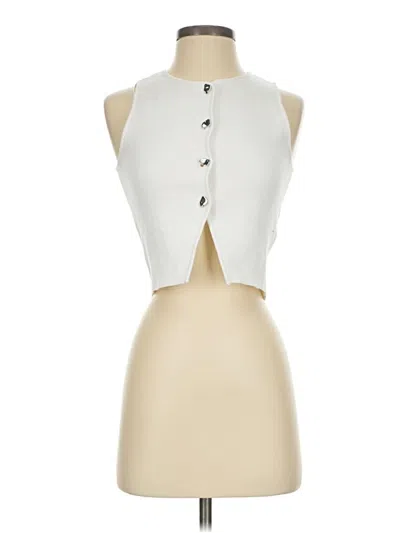 Pre-owned Zara Vest In Ivory