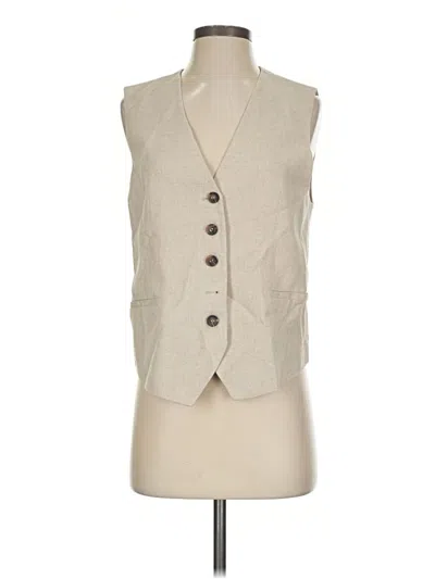Pre-owned Zara Vest In Ivory