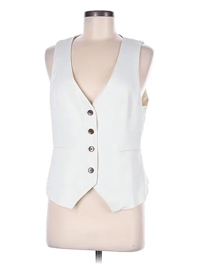 Pre-owned Zara Vest In Ivory