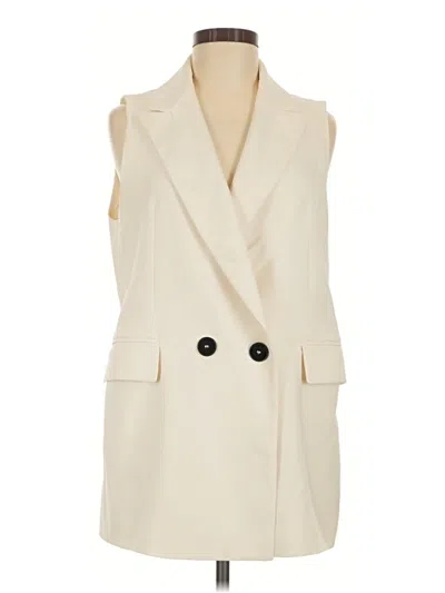 Pre-owned Zara Vest In Ivory