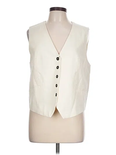 Pre-owned Zara Vest In Ivory