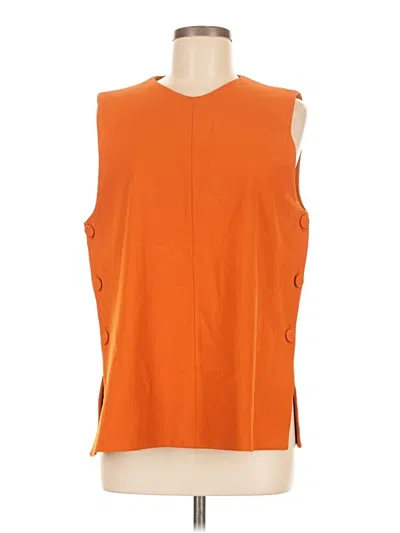 Pre-owned Zara Vest In Orange