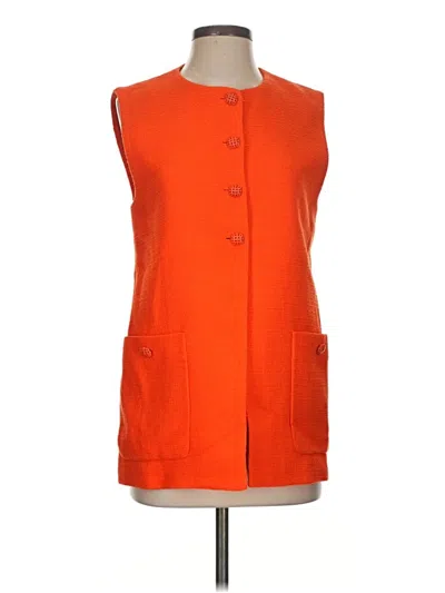 Pre-owned Zara Vest In Orange