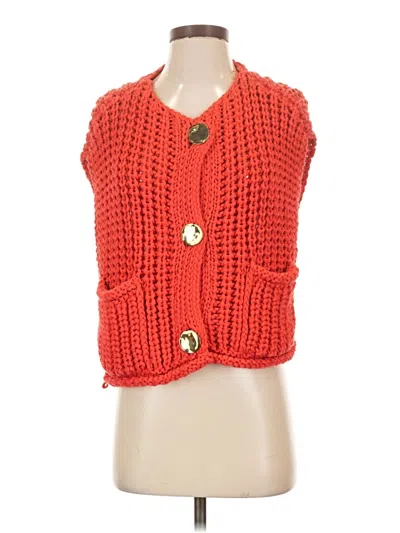 Pre-owned Zara Vest In Orange