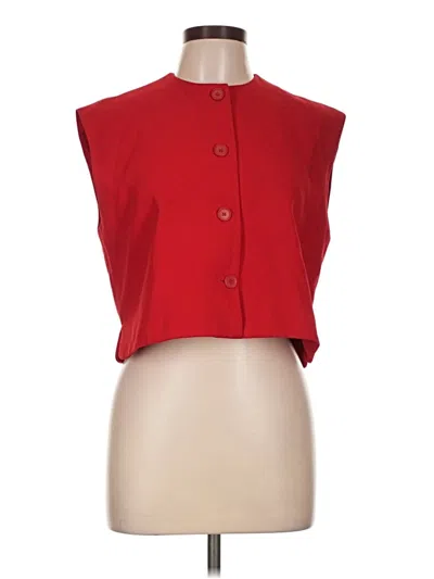 Pre-owned Zara Vest In Red