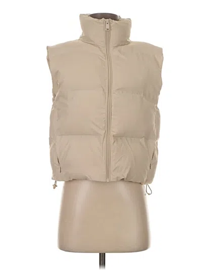 Pre-owned Zara Vest In Tan