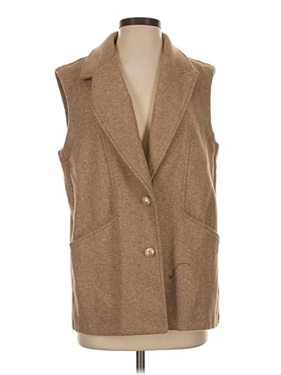 Pre-owned Zara Vest In Tan