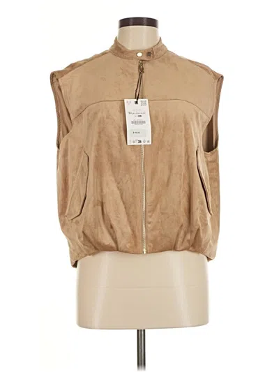 Zara Vest In Tan