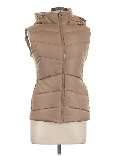 Pre-owned Zara Vest In Tan