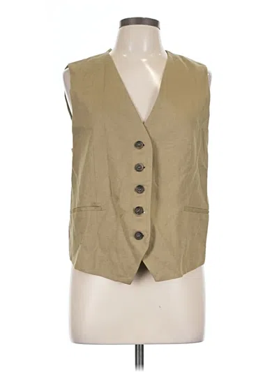 Pre-owned Zara Vest In Tan