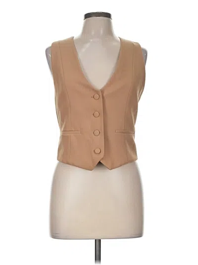 Pre-owned Zara Vest In Tan