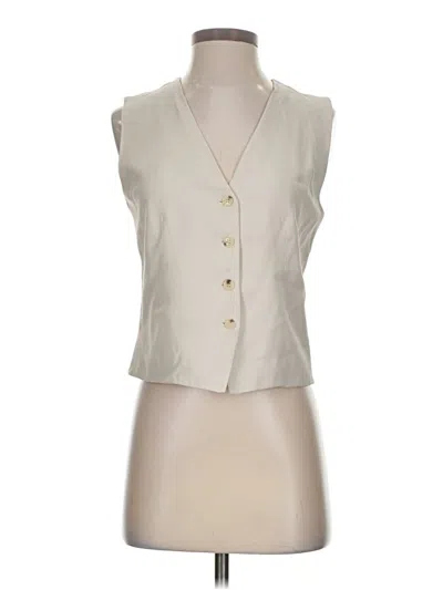 Pre-owned Zara Vest In White