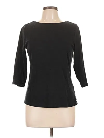 Pre-owned Zara W&b Collection 3/4 Sleeve T-shirt In Black