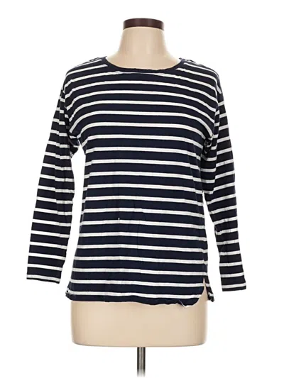 Pre-owned Zara W&b Collection 3/4 Sleeve T-shirt In Blue