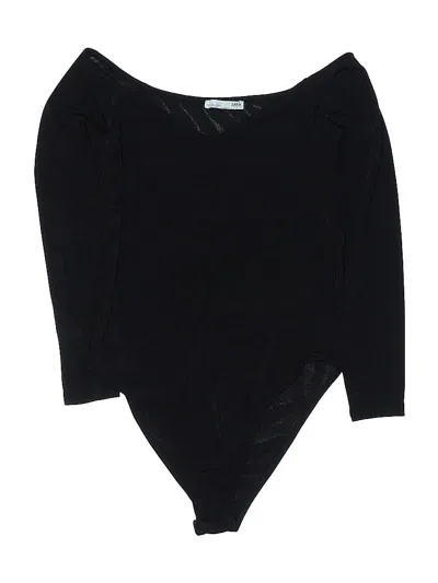 Pre-owned Zara W&b Collection Bodysuit In Black